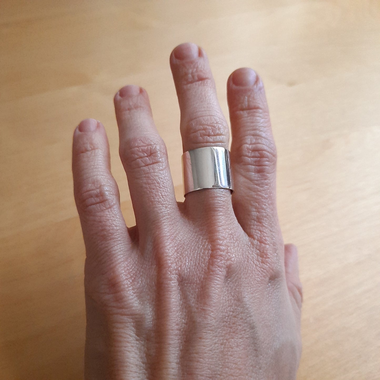 Tall cigar ring handmade to size by VerdeRame Jewels