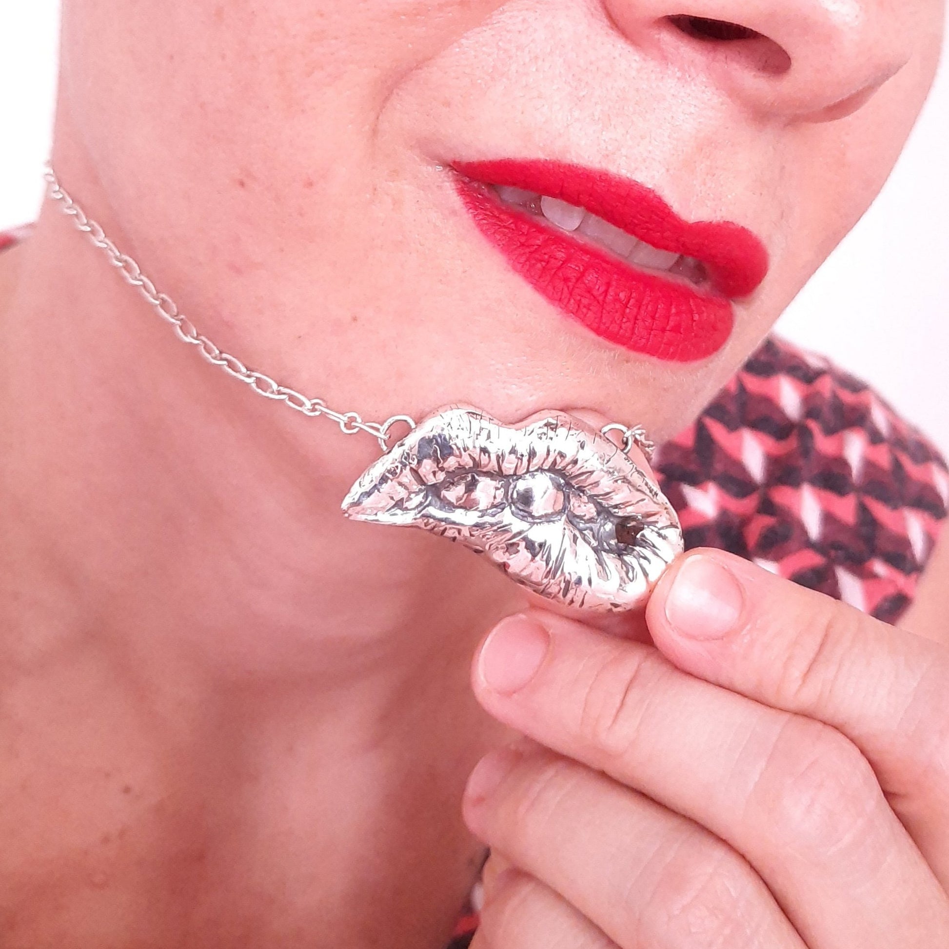 Edgy unisex jewellery pendant necklace handmade in Copenhagen